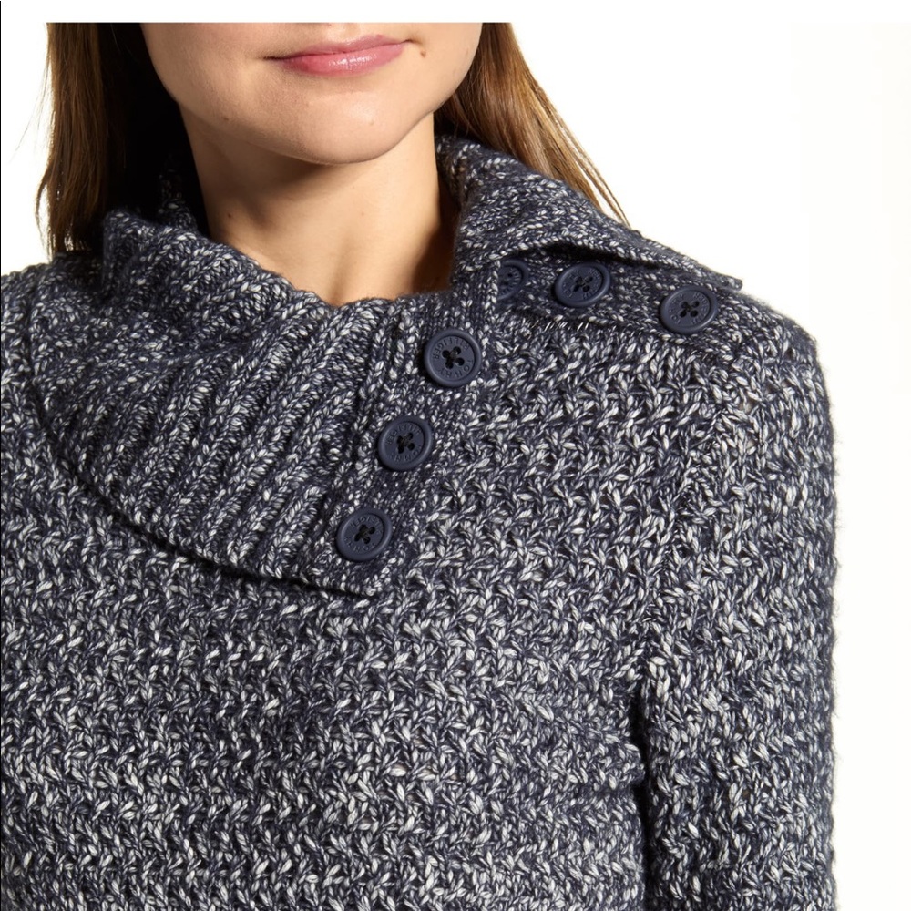 Tommy Hilfiger Marl Button Detail Sweater - Picture 2 of 11
